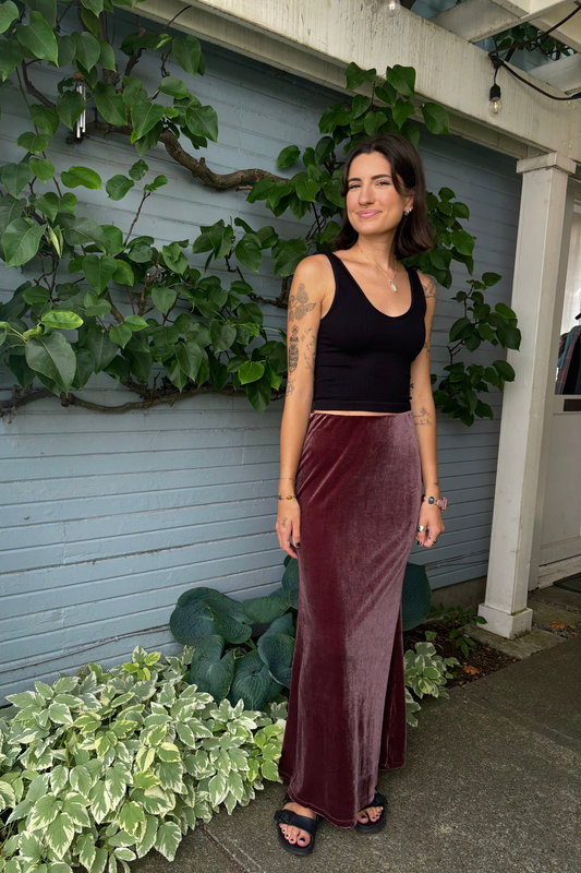 Wisteria Whirl Maxi Skirt-Skirts-Vixen Collection, Day Spa and Women's Boutique Located in Seattle, Washington
