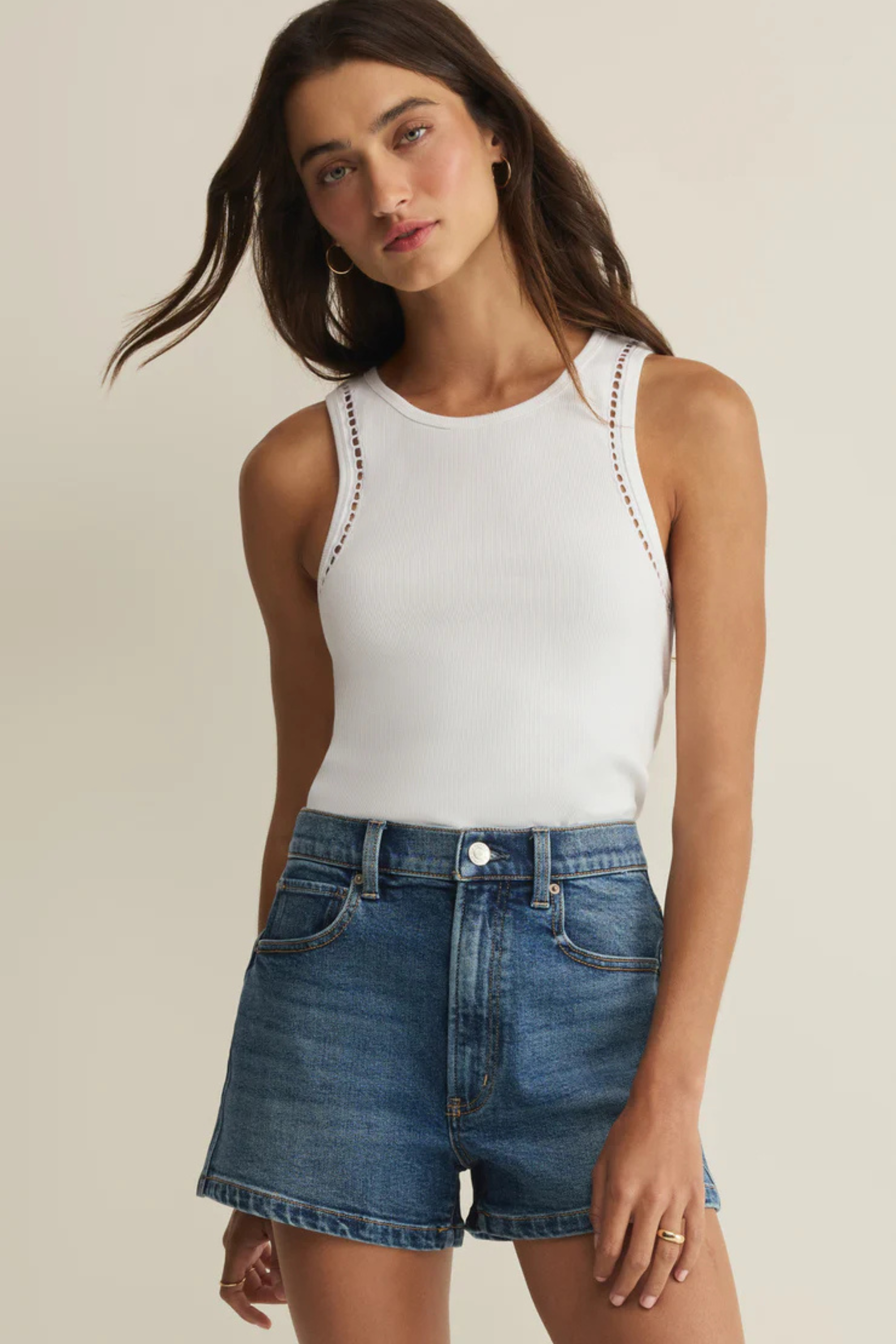 Boa Rib Tank-Tank Tops-Vixen Collection, Day Spa and Women's Boutique Located in Seattle, Washington