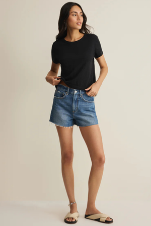 Junie Slub Tee Shirt-Tops-Vixen Collection, Day Spa and Women's Boutique Located in Seattle, Washington