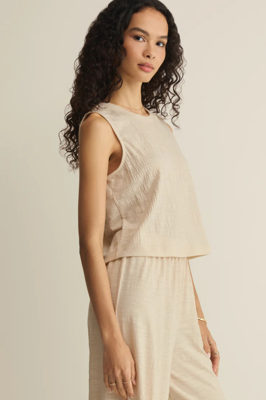 Sloane Textured Tank Top-Tank Tops-Vixen Collection, Day Spa and Women's Boutique Located in Seattle, Washington