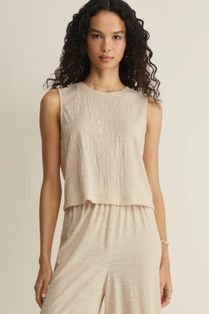 Sloane Textured Tank Top-Tank Tops-Vixen Collection, Day Spa and Women's Boutique Located in Seattle, Washington