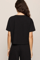 Sway Textured Cropped Tee-Tops-Vixen Collection, Day Spa and Women's Boutique Located in Seattle, Washington
