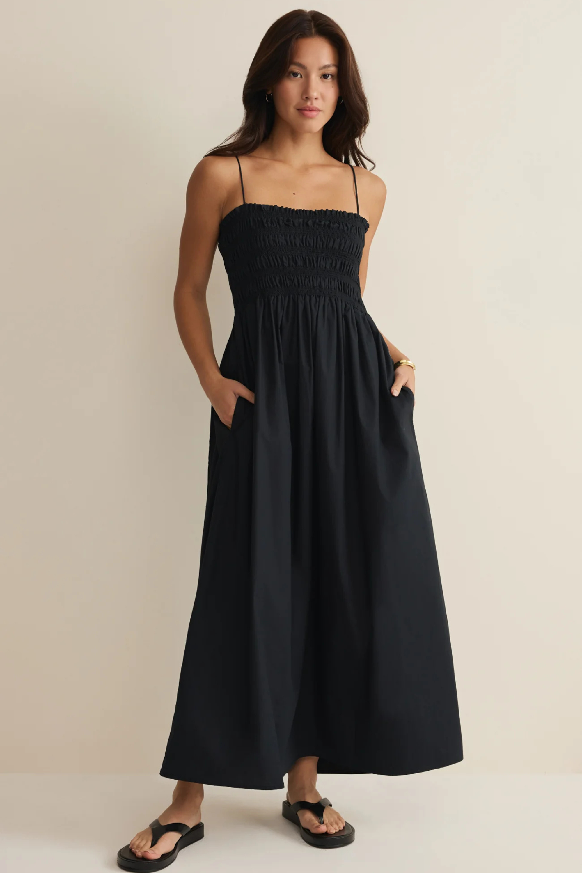 Cornelia Poplin Midi Dress-One Pieces-Vixen Collection, Day Spa and Women's Boutique Located in Seattle, Washington