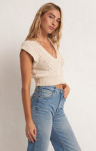 Roped In Sweater Vest-Short Sleeves-Vixen Collection, Day Spa and Women's Boutique Located in Seattle, Washington
