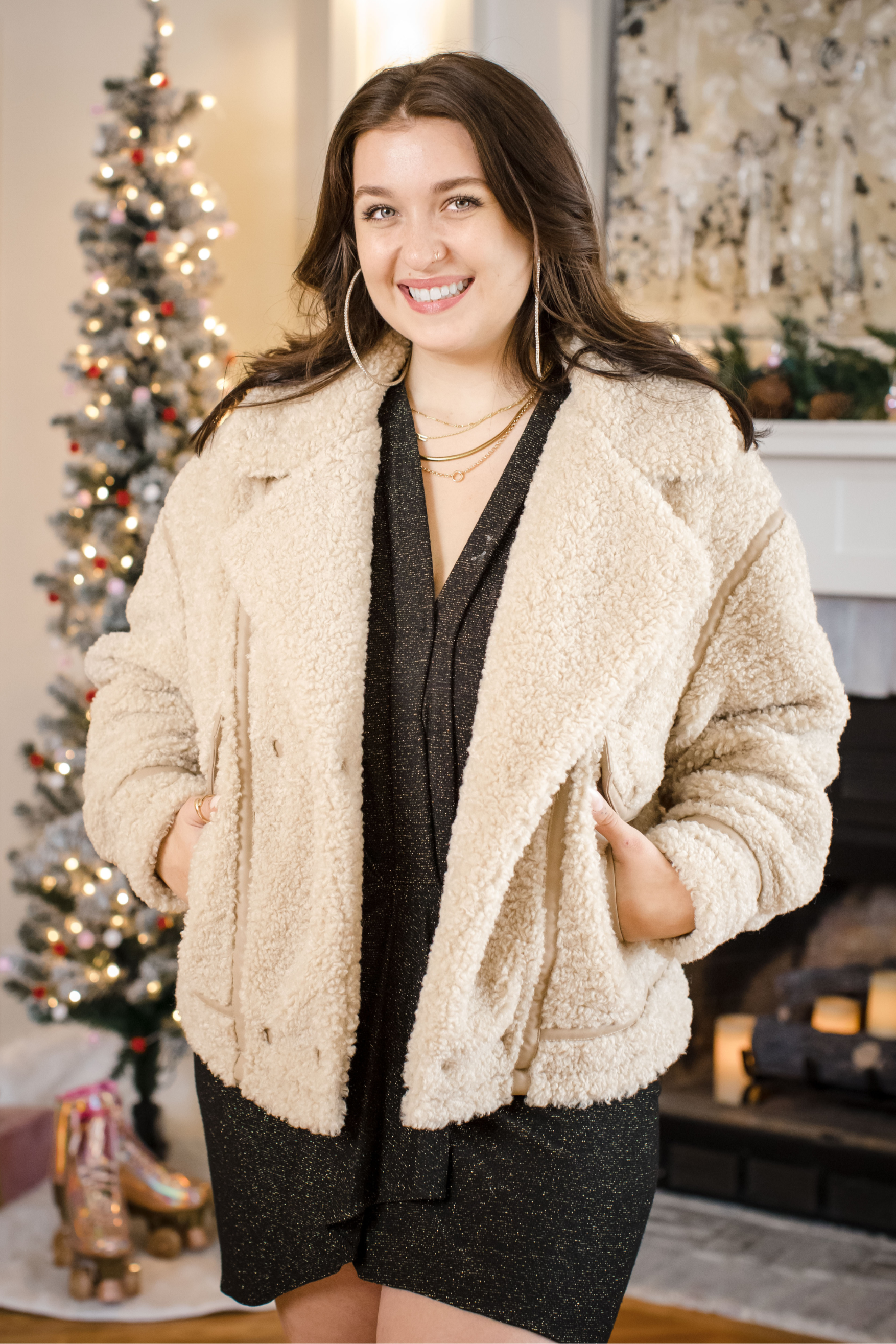Ari Sherpa Coat-Jackets-Vixen Collection, Day Spa and Women's Boutique Located in Seattle, Washington