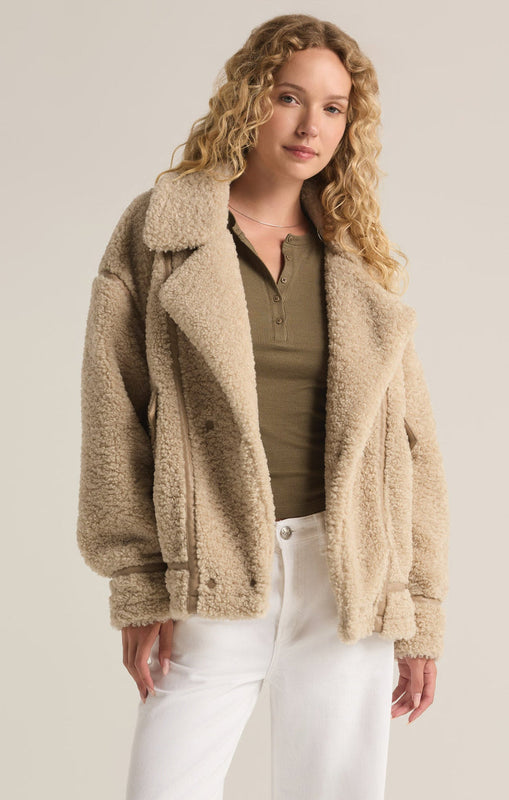 Ari Sherpa Coat-Jackets-Vixen Collection, Day Spa and Women's Boutique Located in Seattle, Washington