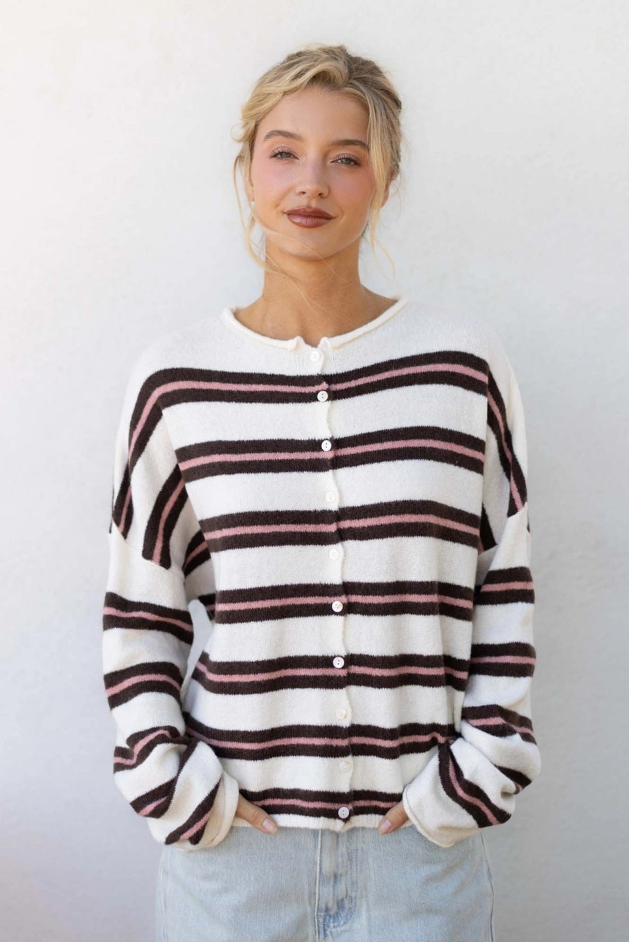 Varsity Piper Cardigan-Tops-Vixen Collection, Day Spa and Women's Boutique Located in Seattle, Washington