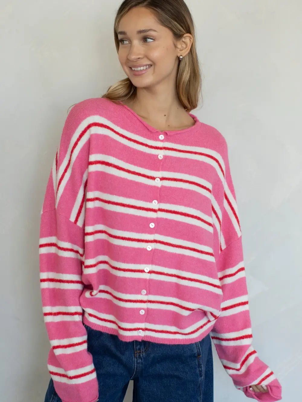 Varsity Piper Cardigan-Tops-Vixen Collection, Day Spa and Women's Boutique Located in Seattle, Washington