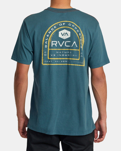 Tract Tee, Duck Blue-Men's Tops-Vixen Collection, Day Spa and Women's Boutique Located in Seattle, Washington