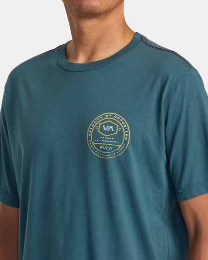 Tract Tee, Duck Blue-Men's Tops-Vixen Collection, Day Spa and Women's Boutique Located in Seattle, Washington