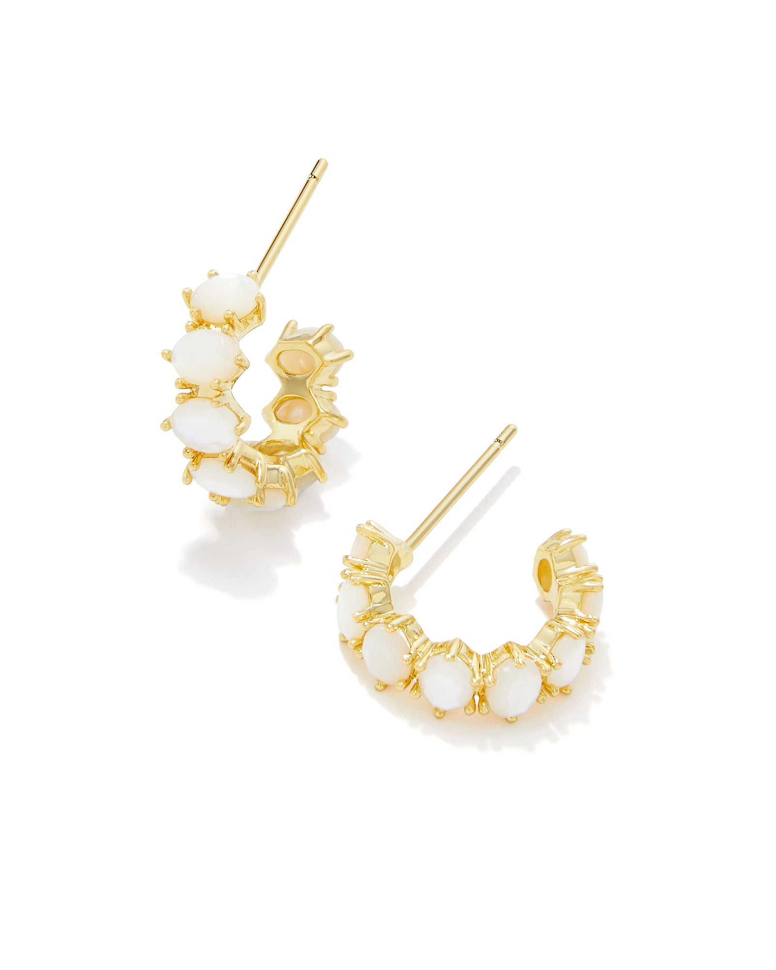 Cailin Crystal Huggie Earrings-Earrings-Vixen Collection, Day Spa and Women's Boutique Located in Seattle, Washington