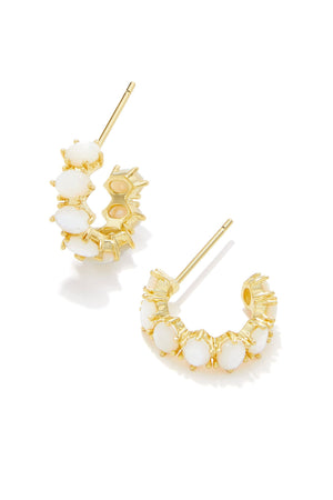 Cailin Crystal Huggie Earrings-Earrings-Vixen Collection, Day Spa and Women's Boutique Located in Seattle, Washington