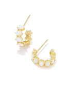 Cailin Crystal Huggie Earrings-Earrings-Vixen Collection, Day Spa and Women's Boutique Located in Seattle, Washington