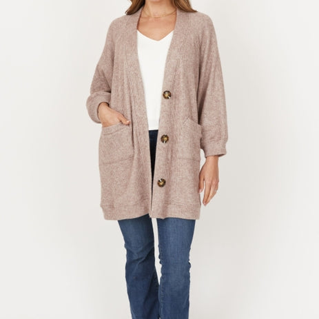 Tinsley Cardigan, Oatmeal-Cardigans-Vixen Collection, Day Spa and Women's Boutique Located in Seattle, Washington