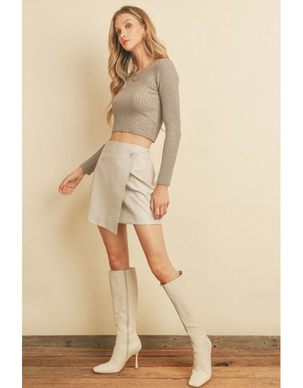 Danica Sleek Mini Skirt-Skirts-Vixen Collection, Day Spa and Women's Boutique Located in Seattle, Washington