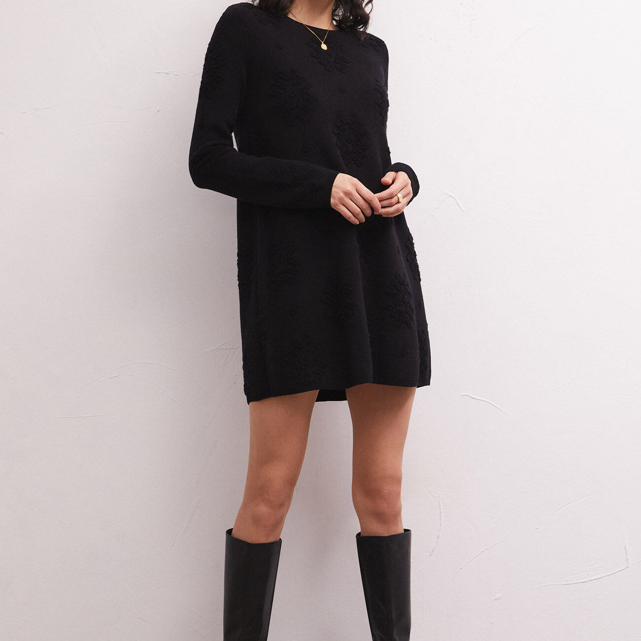 Lena Sweater Dress-Dresses-Vixen Collection, Day Spa and Women's Boutique Located in Seattle, Washington