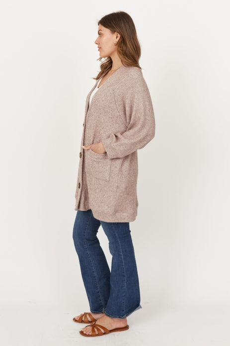 Tinsley Cardigan, Oatmeal-Cardigans-Vixen Collection, Day Spa and Women's Boutique Located in Seattle, Washington