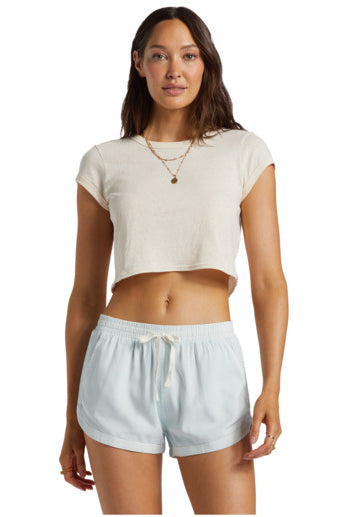 Road Trippin Shorts, Light Chambray-Shorts-Vixen Collection, Day Spa and Women's Boutique Located in Seattle, Washington