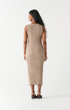 Dune Dancer Side Slit Midi Dress-Dresses-Vixen Collection, Day Spa and Women's Boutique Located in Seattle, Washington