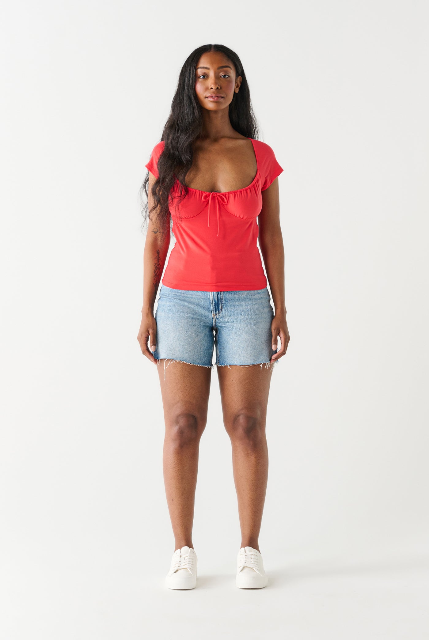 Sweetheart Top-Short Sleeves-Vixen Collection, Day Spa and Women's Boutique Located in Seattle, Washington