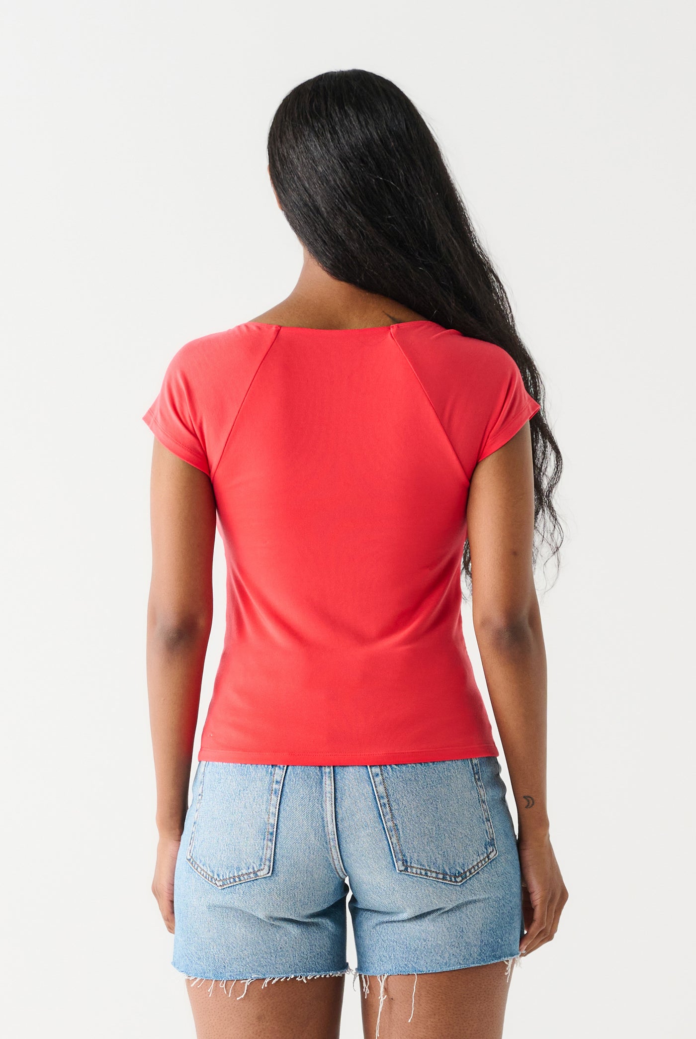 Sweetheart Top-Short Sleeves-Vixen Collection, Day Spa and Women's Boutique Located in Seattle, Washington