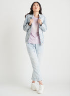 De-Stressed Denim Jacket-Jackets-Vixen Collection, Day Spa and Women's Boutique Located in Seattle, Washington