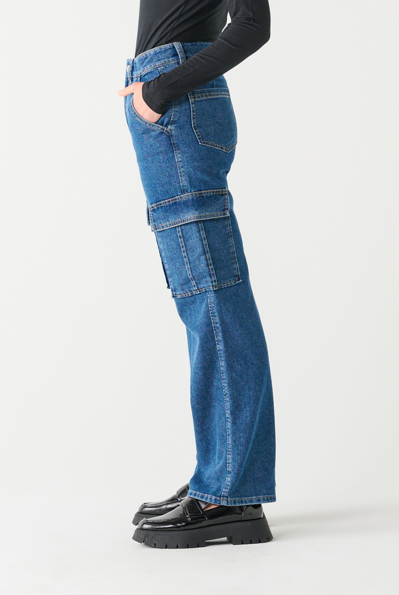 Pier 54 Cargo Jeans-Denim-Vixen Collection, Day Spa and Women's Boutique Located in Seattle, Washington