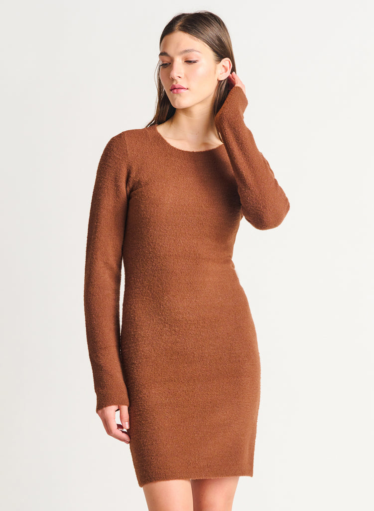 Doe Eyes Sweater Dress-Dresses-Vixen Collection, Day Spa and Women's Boutique Located in Seattle, Washington