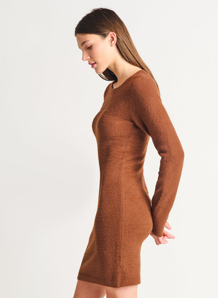 Doe Eyes Sweater Dress-Dresses-Vixen Collection, Day Spa and Women's Boutique Located in Seattle, Washington