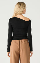 Rita Drape Front Top-Long Sleeves-Vixen Collection, Day Spa and Women's Boutique Located in Seattle, Washington