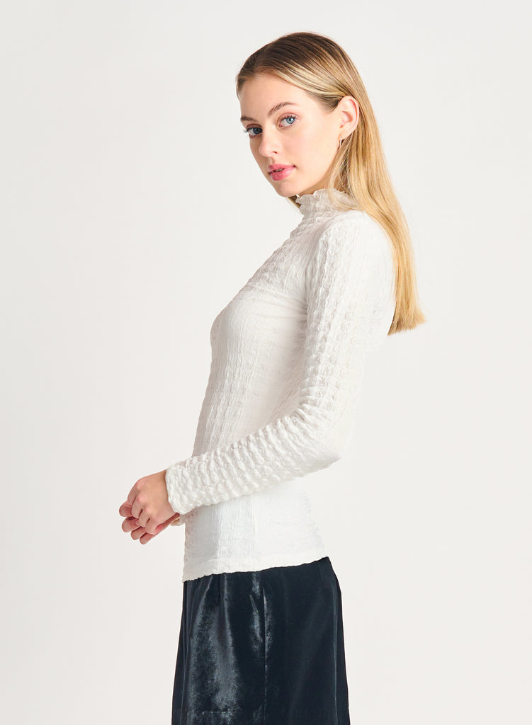 Passé Mockneck Top-Long Sleeves-Vixen Collection, Day Spa and Women's Boutique Located in Seattle, Washington