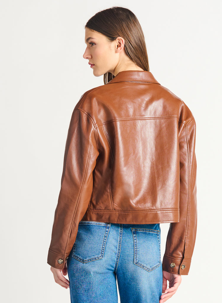 Jealousy Vegan Leather Jacket-Outerwear-Vixen Collection, Day Spa and Women's Boutique Located in Seattle, Washington