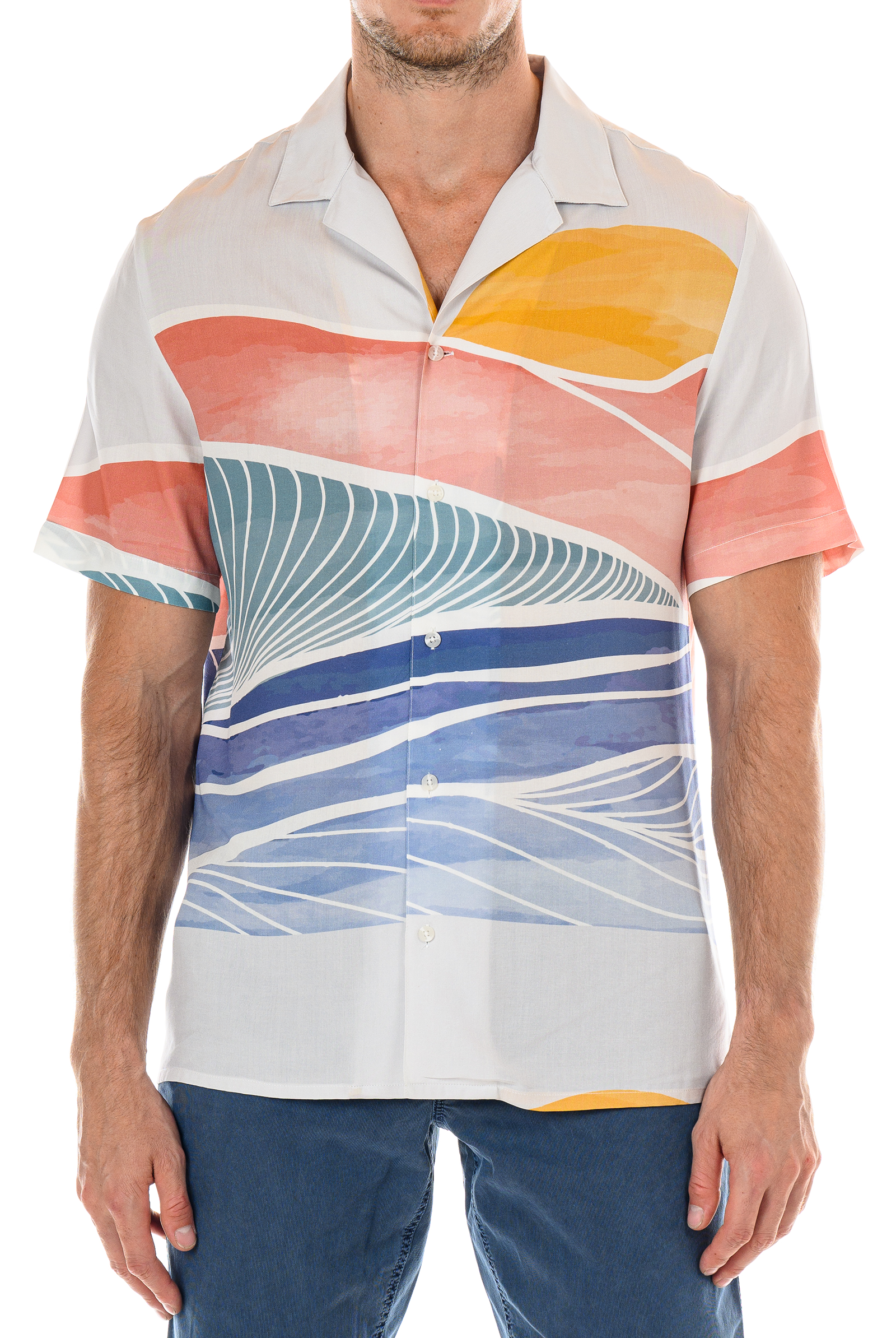 Rio Sunrise Shirt-Men's Tops-Vixen Collection, Day Spa and Women's Boutique Located in Seattle, Washington
