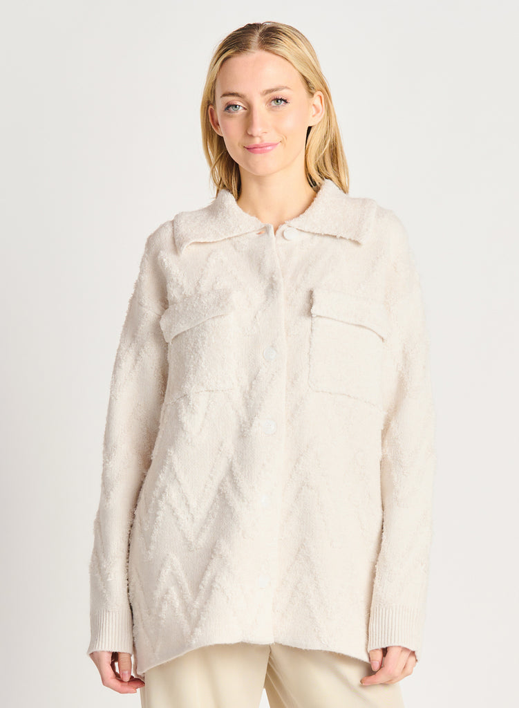 Forever Winter Chevron Shacket-Outerwear-Vixen Collection, Day Spa and Women's Boutique Located in Seattle, Washington