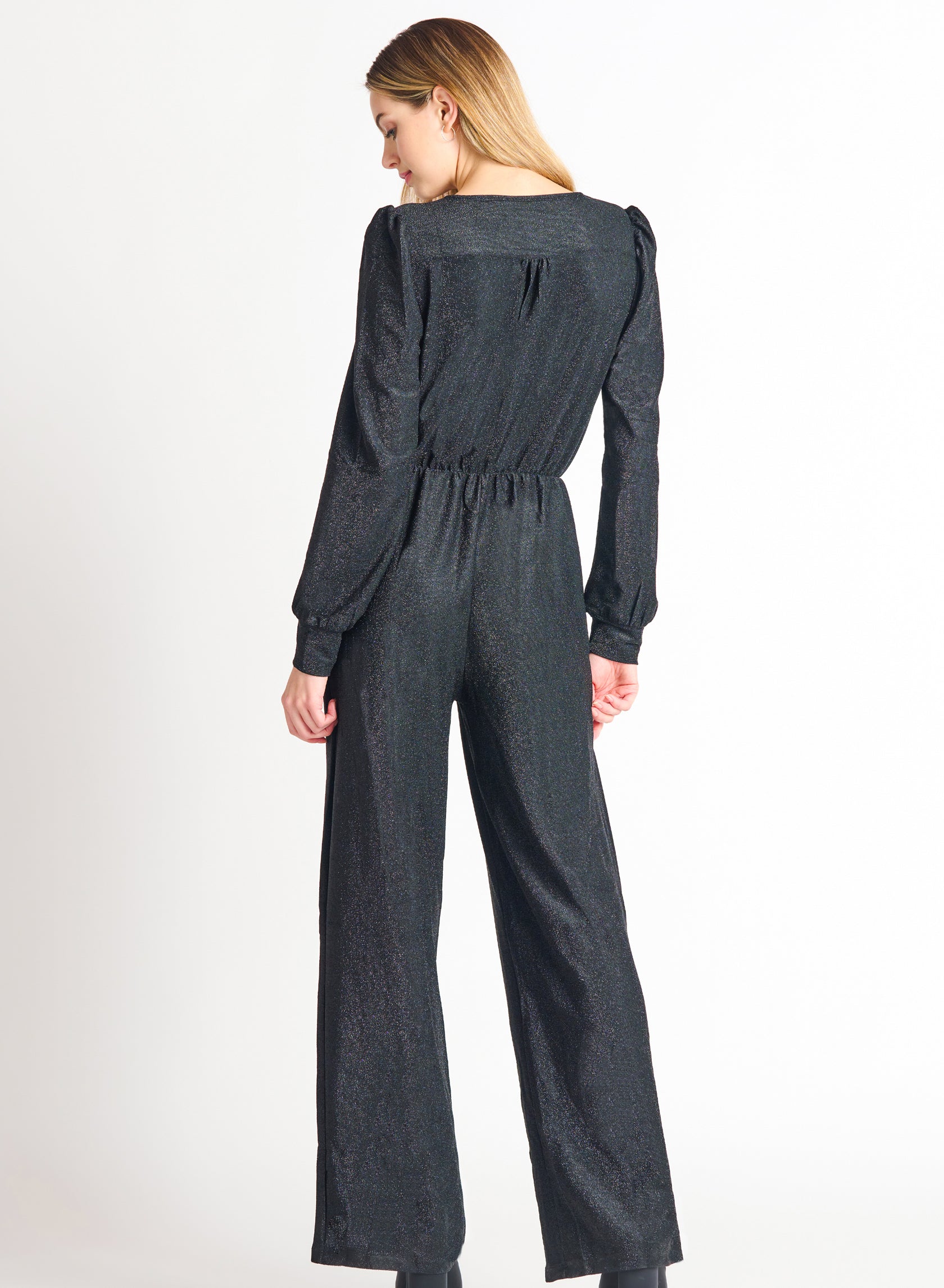 All Eyes On Me Black Jumpsuit-Jumpsuits-Vixen Collection, Day Spa and Women's Boutique Located in Seattle, Washington