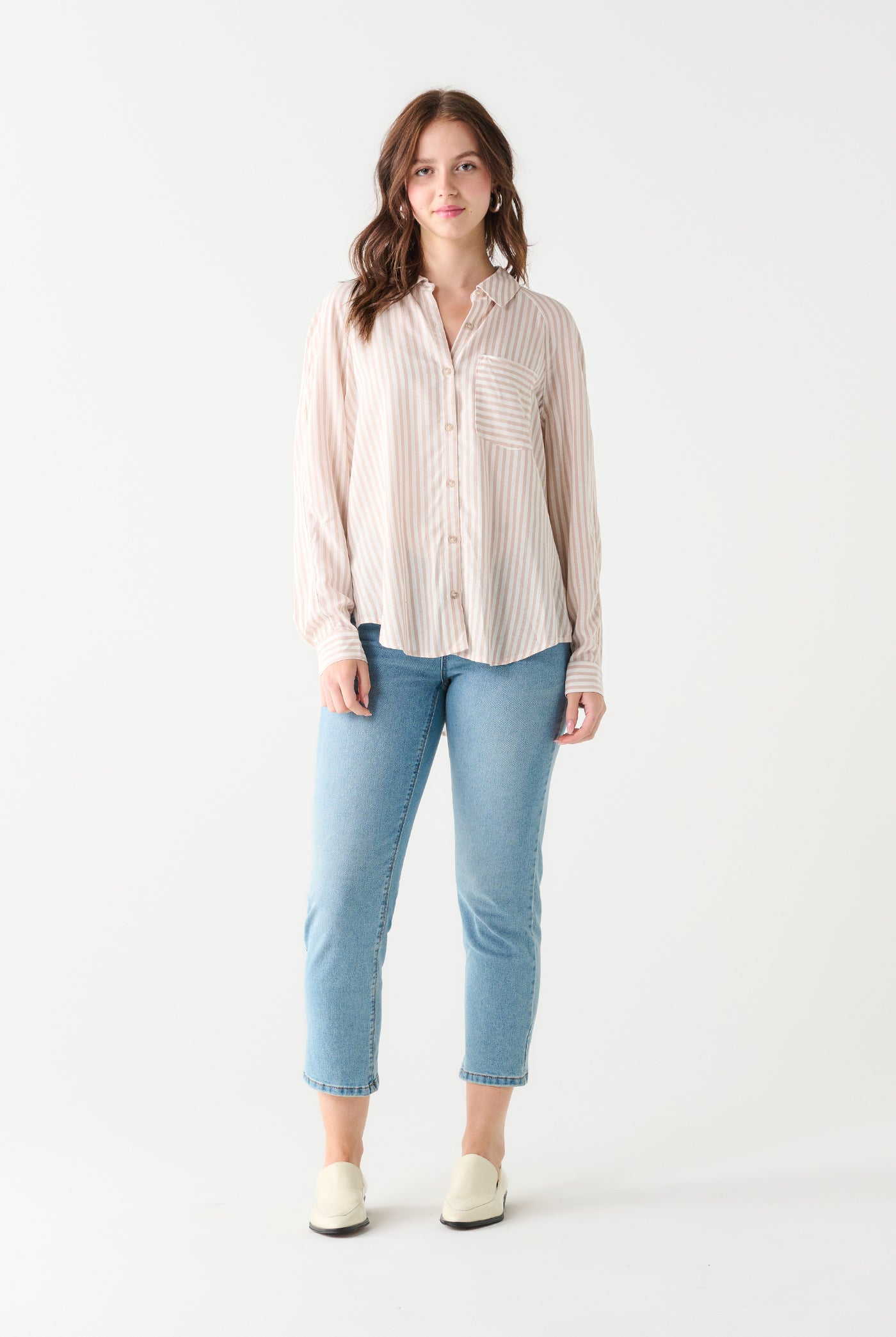 Willow Drop Shoulder Blouse-Long Sleeves-Vixen Collection, Day Spa and Women's Boutique Located in Seattle, Washington