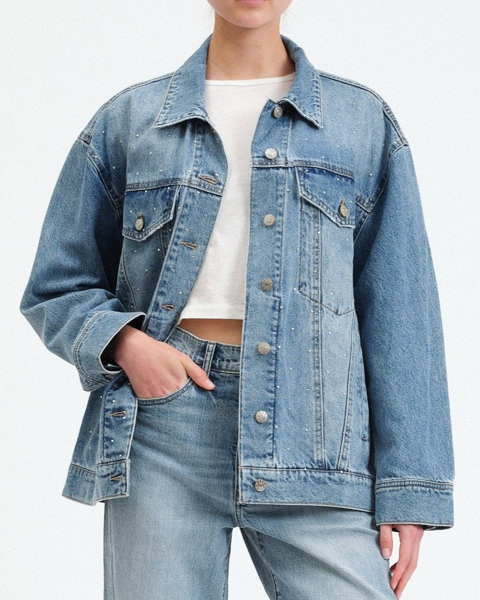 Beau Boyfriend Jacket-Denim-Vixen Collection, Day Spa and Women's Boutique Located in Seattle, Washington
