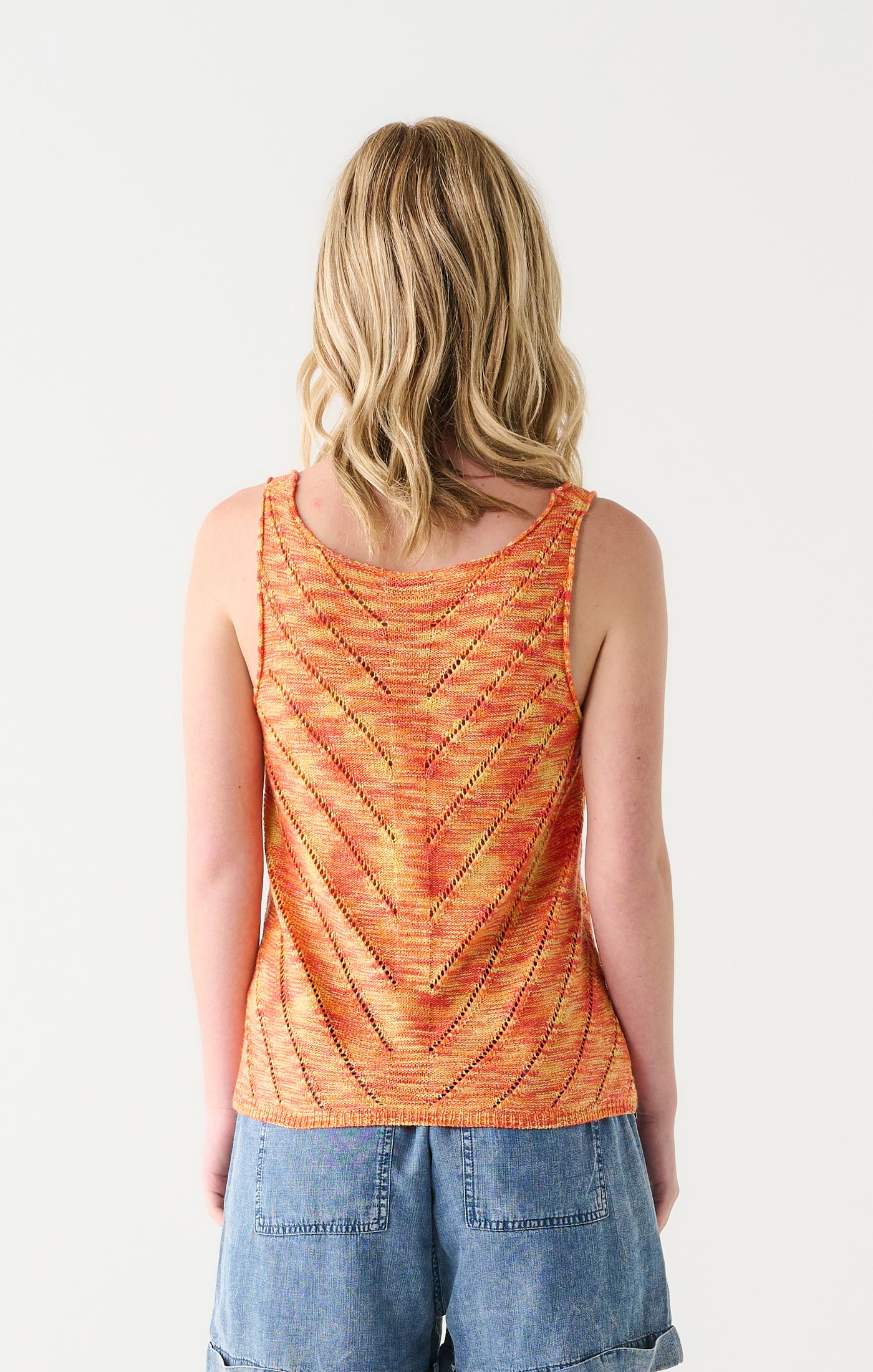 Sunny Days Spacedye Knit Tank-Tank Tops-Vixen Collection, Day Spa and Women's Boutique Located in Seattle, Washington