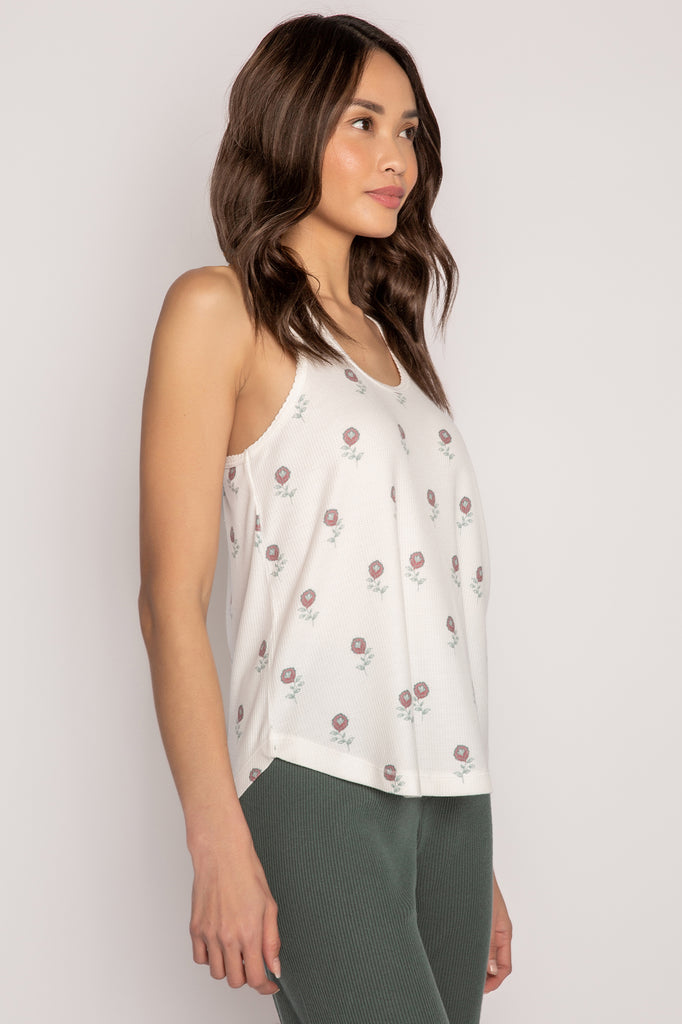 Rosette Tank-Loungewear Tops-Vixen Collection, Day Spa and Women's Boutique Located in Seattle, Washington