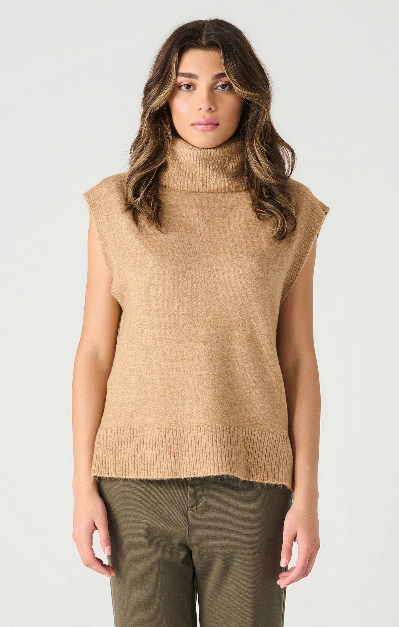 Briar Turtleneck Vest-Sweaters-Vixen Collection, Day Spa and Women's Boutique Located in Seattle, Washington