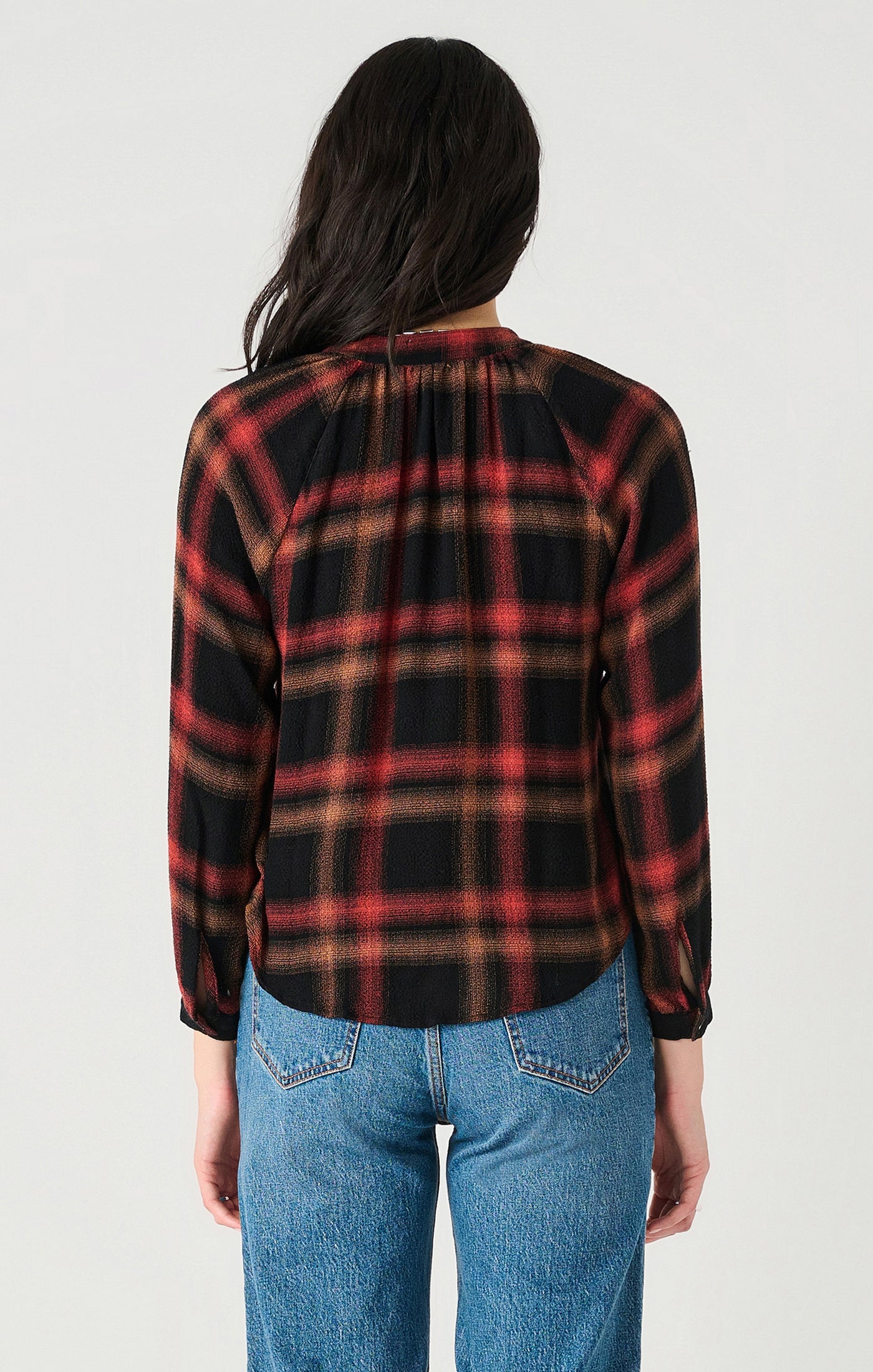 Denali Button Front Flannel-Long Sleeves-Vixen Collection, Day Spa and Women's Boutique Located in Seattle, Washington