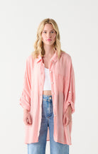 Meg Oversized Shirt-Long Sleeves-Vixen Collection, Day Spa and Women's Boutique Located in Seattle, Washington