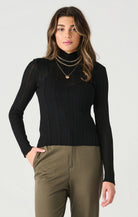 Mavis Ribbed Top-Long Sleeves-Vixen Collection, Day Spa and Women's Boutique Located in Seattle, Washington