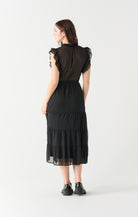 Nightfall Ruffled Sleeved Maxi Dress-Dresses-Vixen Collection, Day Spa and Women's Boutique Located in Seattle, Washington