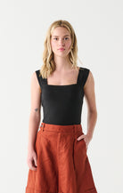 Nico Wide Strap Square Neck Tank-Tank Tops-Vixen Collection, Day Spa and Women's Boutique Located in Seattle, Washington