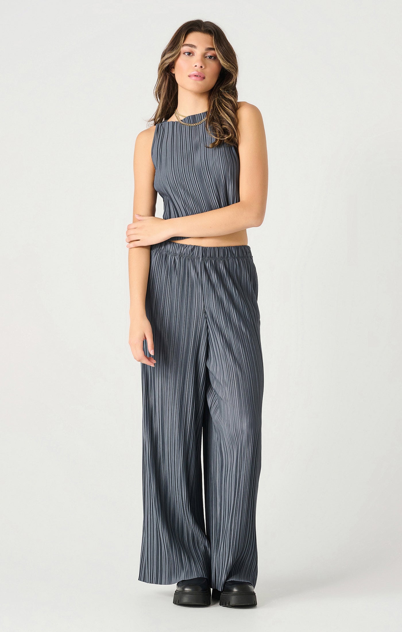 Celestial Pleated Pants-Pants-Vixen Collection, Day Spa and Women's Boutique Located in Seattle, Washington