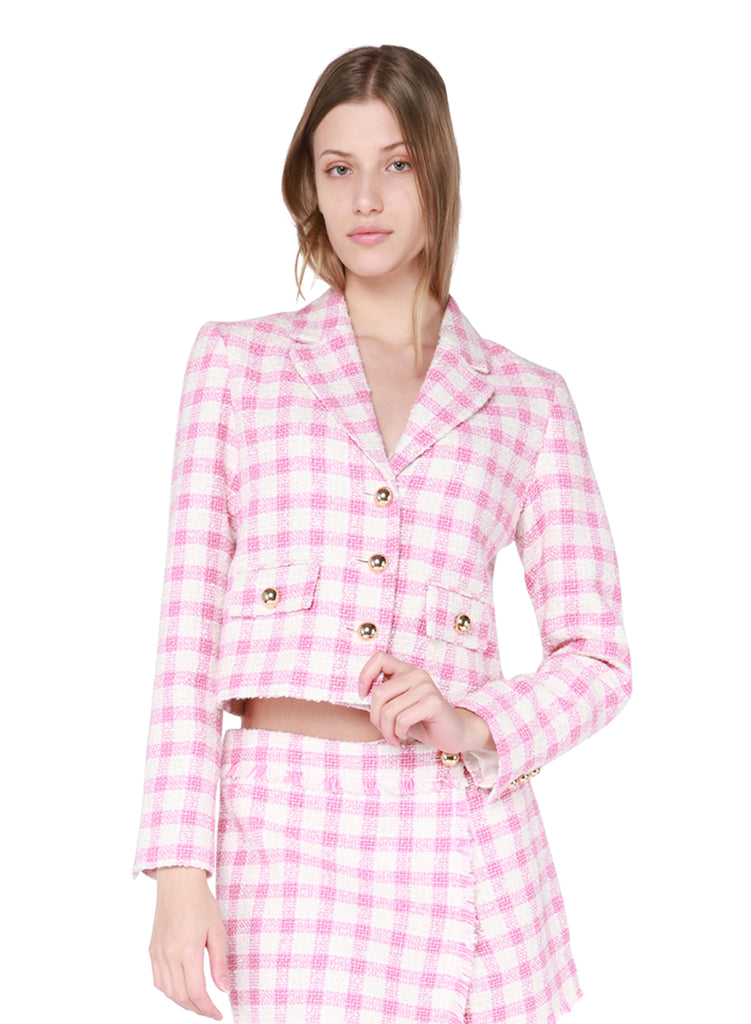 Glinda Pink Blazer-Blazers-Vixen Collection, Day Spa and Women's Boutique Located in Seattle, Washington