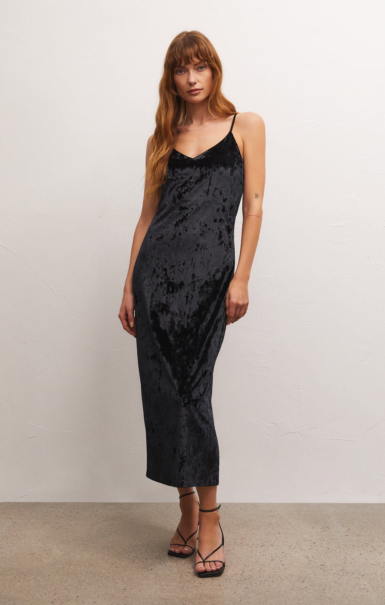 Women's crushed velvet on sale dress