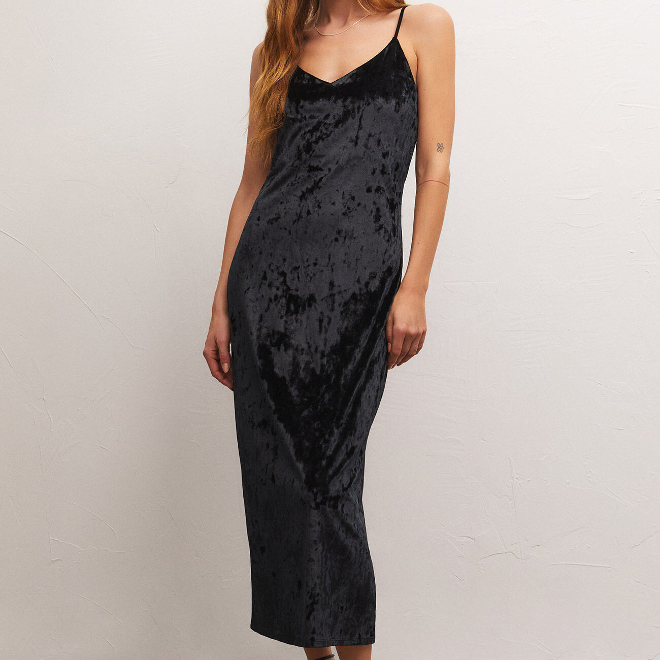 Selina Crushed Velvet Dress-Dresses-Vixen Collection, Day Spa and Women's Boutique Located in Seattle, Washington