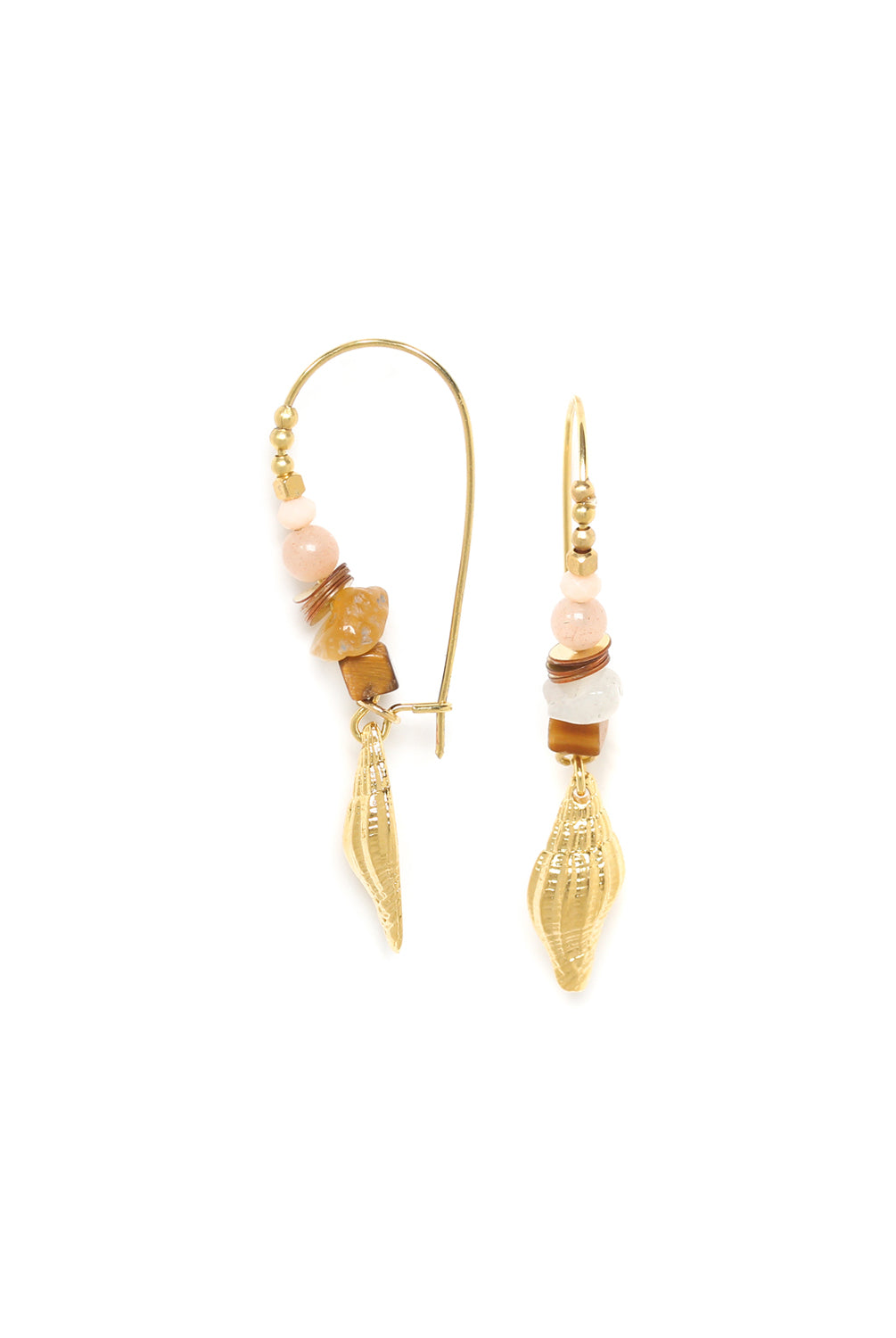 Joanna Shell Earrings-Earrings-Vixen Collection, Day Spa and Women's Boutique Located in Seattle, Washington
